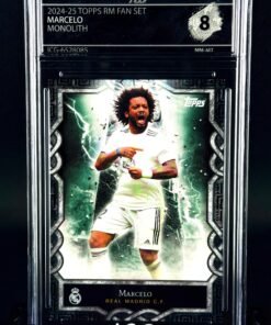 Fotografía de Cromo Marcelo Topps Real Madrid Team Set Monolith Near MINT 8 · Inception Card Grading · ICG · Sports Cards · TCG