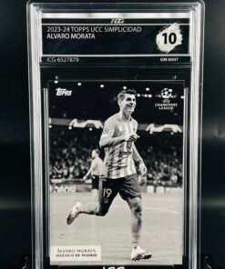 Fotografía de Cromo de fútbol Alvaro Morata Topps Simplicidad · GM MINT 10· Inception Card Grading · ICG · Sports Cards · TCG