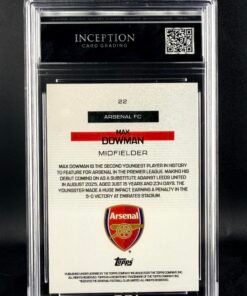 Otra vista de Cromo Max Dowman Bona Fide Baller Rookie Topps GEM MINT 10 · Inception Card Grading · ICG · Sports Cards · TCG