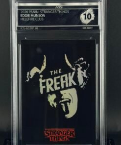 Cromo The Freak Hellfire Club · Stranger Things · Panini · GEM MINT 10 · Inception Card Grading · ICG · Sports Cards · TCG