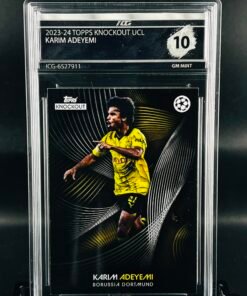 Fotografía de Cromo de fútbol Karim Adeyemi Topps Knockout · GM MINT 10· Inception Card Grading · ICG · Sports Cards · TCG