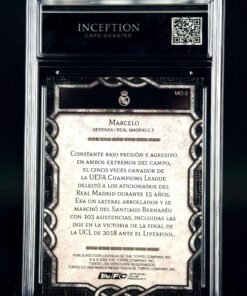Otra vista de Cromo Marcelo Topps Real Madrid Team Set Monolith Near MINT 8 · Inception Card Grading · ICG · Sports Cards · TCG