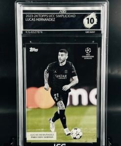 Otra vista de Cromo de fútbol Lucas Hernandez Topps Simplicidad · GM MINT 10· Inception Card Grading · ICG · Sports Cards · TCG