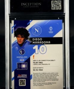 Otra vista de Cromo Diego Maradona 75/99 Topps TTF GEM MINT 10 · Inception Card Grading · ICG · Sports Cards · TCG