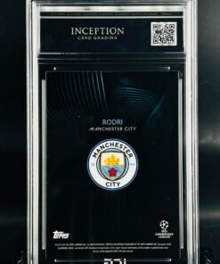 Otra vista de Cromo de fútbol Rodri Topps Knockout · GEM MINT 9,5 · Inception Card Grading · ICG · Sports Cards · TCG