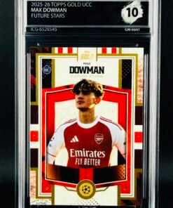 Otra vista de Cromo Max Dowman Rookie Topps Future Stars GEM MINT 10 · Inception Card Grading · ICG · Sports Cards · TCG