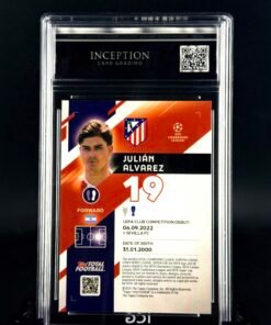Otra vista de Cromo Julian Alvarez /25 Topps TTF GEM MINT 10 · Inception Card Grading · ICG · Sports Cards · TCG