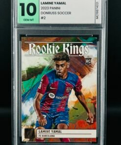 Fotografía de Cromo de fútbol Lamine Yamal Panini Donruss Rookie Kings GM 10