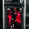 Fotografía de Cromo de fútbol Bradley Barcola Rookie Topps Knockout Football DNA · GEM MINT 10 · Inception Card Grading · ICG · Sports Cards · TCG