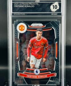 Fotografía de Cromo de fútbol Cristiano Ronaldo Panini Prizm Inception Card Grading GM MINT 10 sport cards
