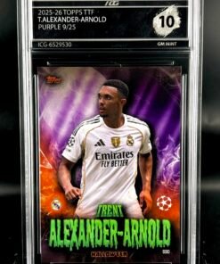 Otra vista de Cromo de fútbol Trent Alexander Arnold /25 TOPPS TTF · GM MINT 10· Inception Card Grading · ICG · Sports Cards · TCG
