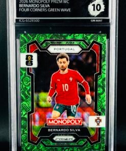 Fotografía de Cromo Bernardo Silva Panini Monopoly Green Wave GEM MINT 10 · Inception Card Grading · ICG · Sports Cards · TCG