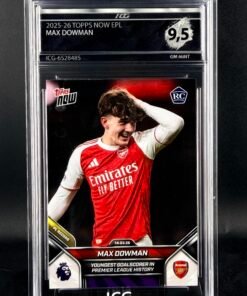 Otra vista de Cromo Max Dowman Rookie Topps GEM MINT 9,5 · Inception Card Grading · ICG · Sports Cards · TCG