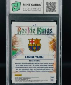 Otra vista de Cromo de fútbol Lamine Yamal Panini Donruss Rookie Kings GM 10