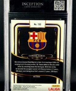 Otra vista de Cromo Lamine Yamal Panini Select MINT 9 · Inception Card Grading · ICG · Sports Cards · TCG