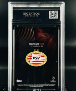 Otra vista de Cromo de fútbol Ricado Pepi Topps Knockout · GM MINT 10· Inception Card Grading · ICG · Sports Cards · TCG