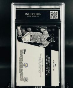 Otra vista de Cromo de fútbol Jeremy Doku Topps Simplicidad · GM MINT 10 · Inception Card Grading · ICG · Sports Cards · TCG