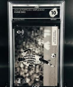 Fotografía de Cromo de fútbol Asane Diao Rookie Topps Simplicidad · GM MINT 10· Inception Card Grading · ICG · Sports Cards · TCG