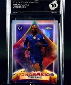 Otra vista de Cromo Tyrique George Wonderkids Topps Chrome GEM MINT 10 · Inception Card Grading · ICG · Sports Cards · TCG
