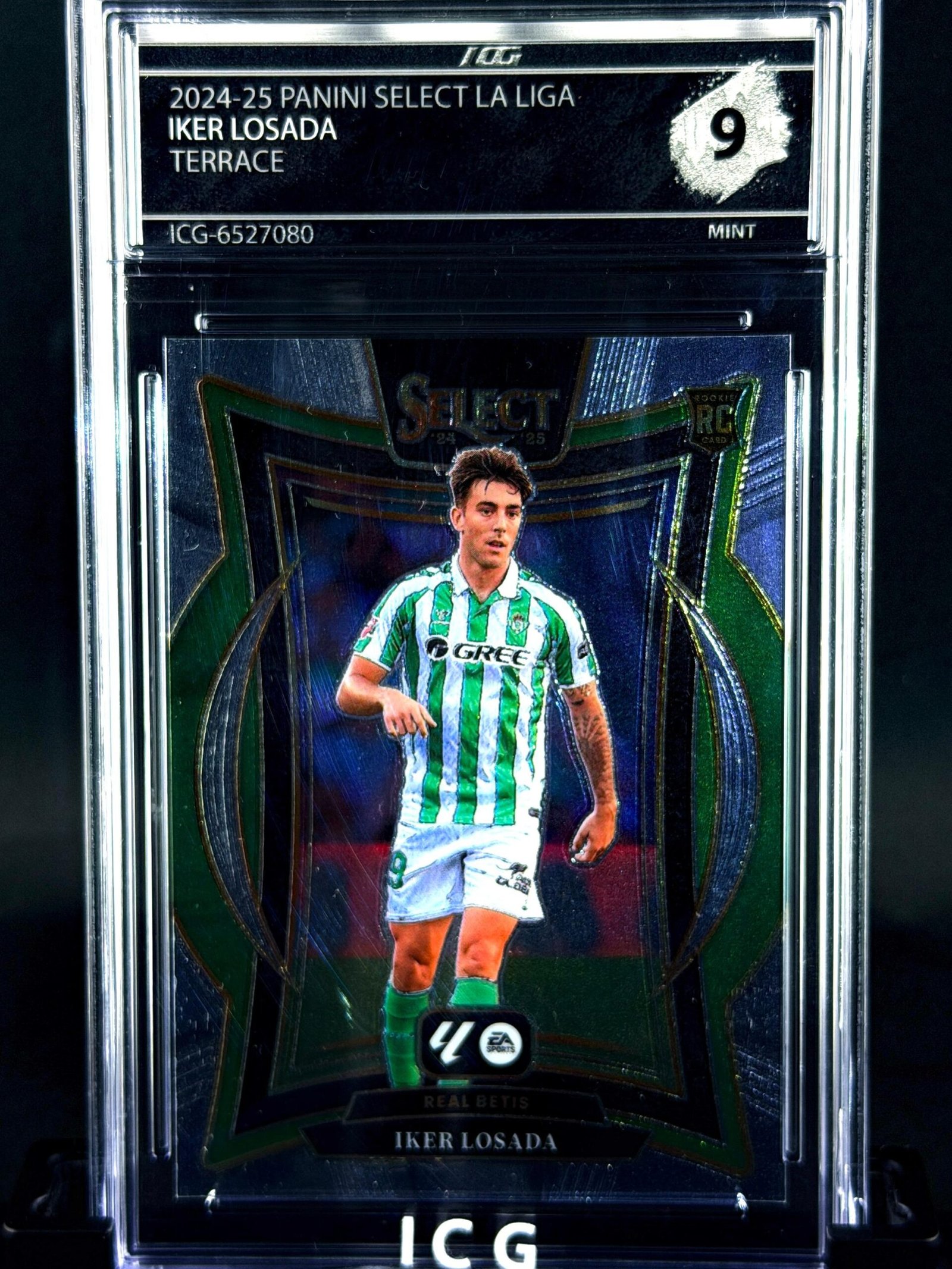Fotografía de Cromo Iker Losada Rookie Panini Select MINT 9 · Inception Card Grading · ICG · Sports Cards · TCG