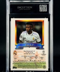 Otra vista de Cromo Vinicius JR Topps Finest Flashback MINT 9 · Inception Card Grading · ICG · Sports Cards · TCG