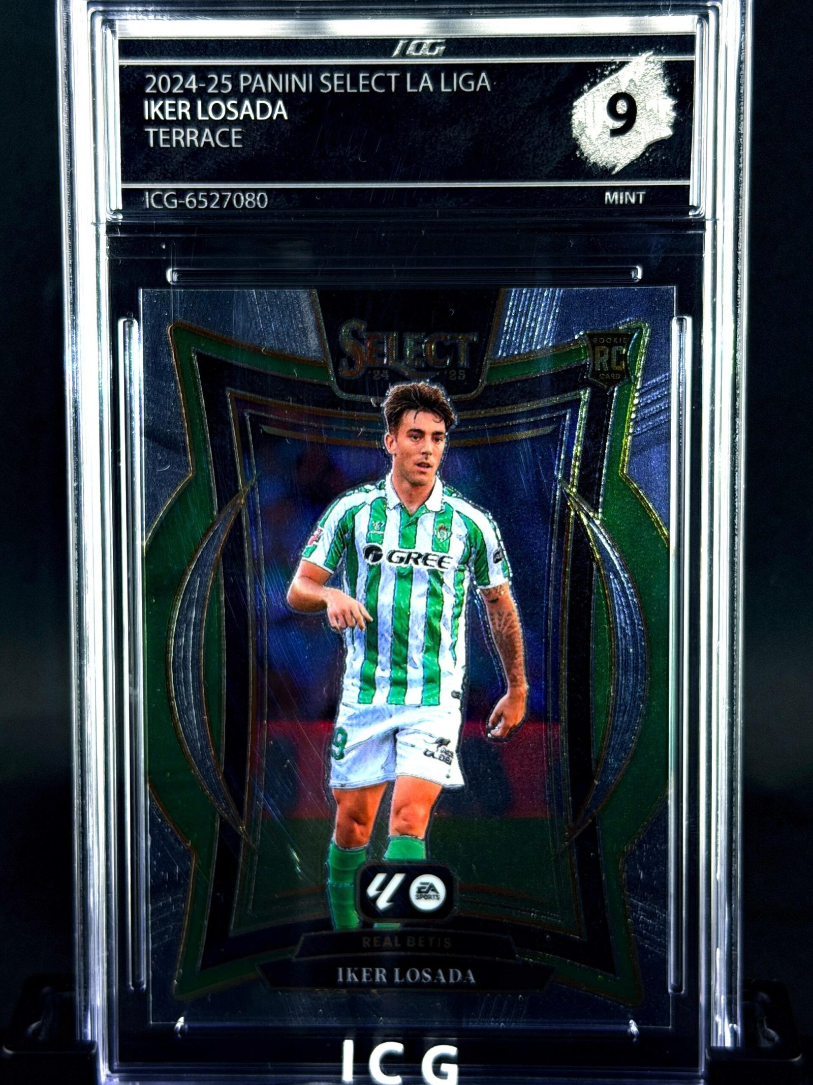 Otra vista de Cromo Iker Losada Rookie Panini Select MINT 9 · Inception Card Grading · ICG · Sports Cards · TCG