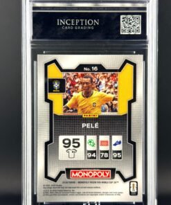 Otra vista de Cromo Pele Panini Fifa World Cup Monopoly GEM MINT 10 · Inception Card Grading · ICG · Sports Cards · TCG