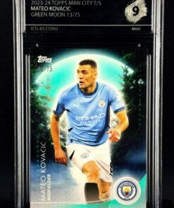 Otra vista de Cromo Mateo Kovacic /75 Topps Manchester City MINT 9 · Inception Card Grading · ICG · Sports Cards · TCG