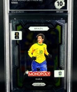 Otra vista de Cromo Kaka Panini Monopoly GEM MINT 10 · Inception Card Grading · ICG · Sports Cards · TCG