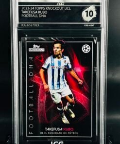 Otra vista de Cromo de fútbol Takefusa Kubo Topps Knockout Football DNA · GEM MINT 10 · Inception Card Grading · ICG · Sports Cards · TCG