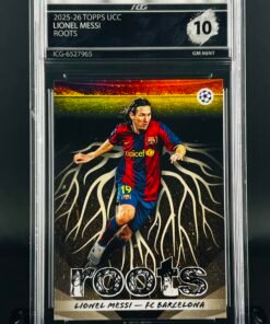 Otra vista de Cromo Lionel Messi Topps Roots · GEM MINT 10 · Inception Card Grading · ICG · Sports Cards · TCG