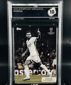 Fotografía de Cromo de fútbol Rodrygo Topps Simplicidad · GM MINT 10 · Inception Card Grading · ICG · Sports Cards · TCG