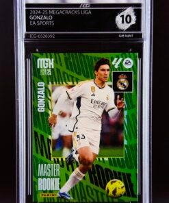 Fotografía de Cromo Gonzalo García Master Rookie Panini Megacracks GEM MINT 10 · Inception Card Grading · ICG · Sports Cards · TCG