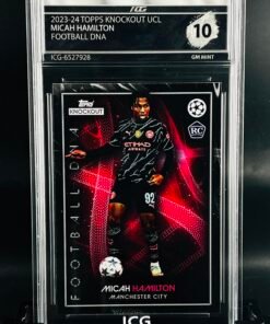 Otra vista de Cromo de fútbol Micah Hamilton Rookie Topps Knockout Football DNA · GEM MINT 10 · Inception Card Grading · ICG · Sports Cards · TCG
