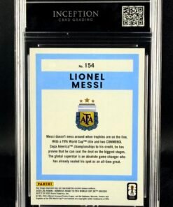 Otra vista de Cromo Lionel Messi Panini Donruss World Cup MINT 9 · Inception Card Grading · ICG · Sports Cards · TCG