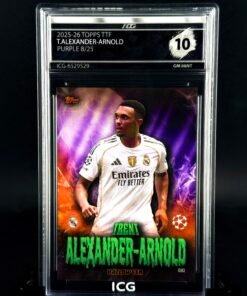 Otra vista de Cromo Trent Alexander Arnold /25 Topps TTF GEM MINT 10 · Inception Card Grading · ICG · Sports Cards · TCG