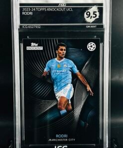 Otra vista de Cromo de fútbol Rodri Topps Knockout · GEM MINT 9,5 · Inception Card Grading · ICG · Sports Cards · TCG