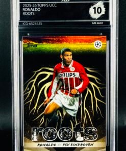 Otra vista de Cromo Ronaldo TOPPS UCC ROOTS GEM MINT 10 · Inception Card Grading · ICG · Sports Cards · TCG
