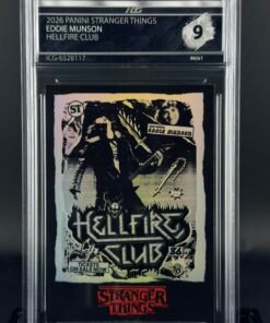 Cromo Eddie Munson · Stranger Things · Panini MINT 9 · Inception Card Grading · ICG · Sports Cards · TCG