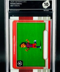 Otra vista de Cromo Ronaldinho TOPPS 8bit shots GEM MINT 10 · Inception Card Grading · ICG · Sports Cards · TCG