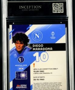 Otra vista de Cromo Diego Maradona 76/99 Topps TTF GEM MINT 10 · Inception Card Grading · ICG · Sports Cards · TCG