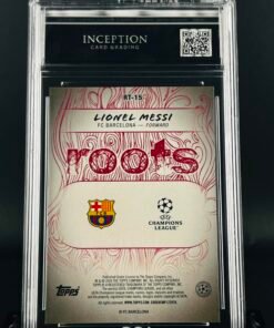 Otra vista de Cromo Lionel Messi Topps Roots · GEM MINT 10 · Inception Card Grading · ICG · Sports Cards · TCG
