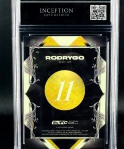 Otra vista de Cromo Rodrygo Topps Portrait Posers /75 GEM MINT 10 · Inception Card Grading · ICG · Sports Cards · TCG
