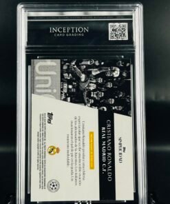 Otra vista de Cromo de fútbol Cristiano Ronaldo Topps Simplicidad Momentos Iconicos · GM MINT 10 · Inception Card Grading · ICG · Sports Cards · TCG