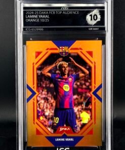 Otra vista de Cromo Lamine Yamal 10/25 DAKA GEM MINT 10 · Inception Card Grading · ICG · Sports Cards · TCG