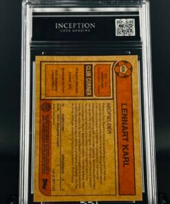 Otra vista de Cromo Lennart Karl Rookie Topps Living · GEM MINT 10 · Inception Card Grading · ICG · Sports Cards · TCG