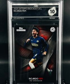 Fotografía de Cromo de fútbol Ricado Pepi Topps Knockout · GM MINT 10· Inception Card Grading · ICG · Sports Cards · TCG