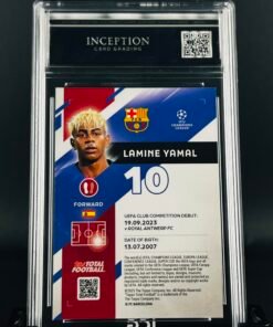 Otra vista de Cromo Lamine Yamal /25 Topps · GEM MINT 10 · Inception Card Grading · ICG · Sports Cards · TCG
