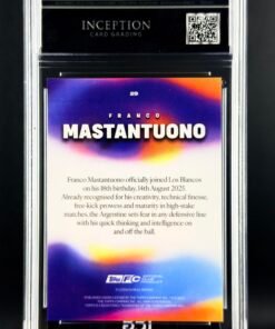 Otra vista de Cromo Mastantuono Futuro Rookie Topps Los Blancos Real Madrid · GEM MINT 10 · Inception Card Grading · ICG · Sports Cards · TCG