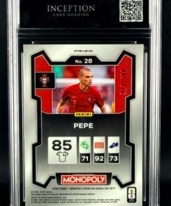 Otra vista de Cromo Pepe Panini Monopoly Gold Big Money Shimmer GEM MINT 9,5 · Inception Card Grading · ICG · Sports Cards · TCG